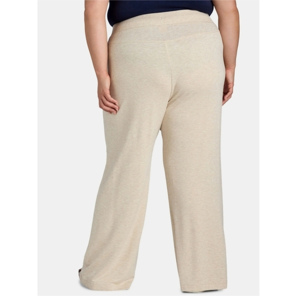 Terra & Sky Women’s Size 4X (28W-30W) Plus Size Knit Pant Oatmeal Heather - Picture 3 of 6